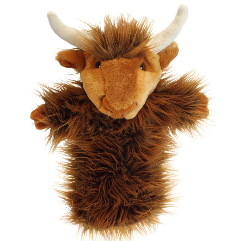 The  Puppet Company - Long Sleeved Highland Cow Puppet