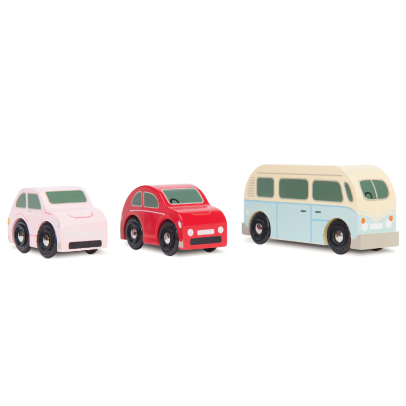 Le Toy Van Retro Metro Wooden Car Set