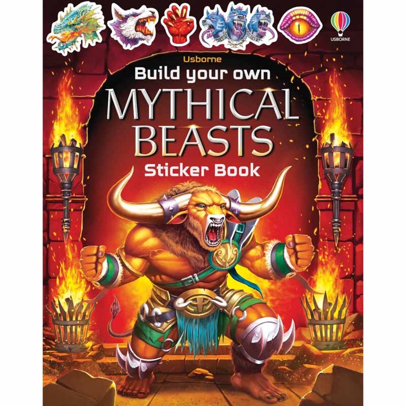 Usborne Build Your Own Mythical Beasts Sticker Book