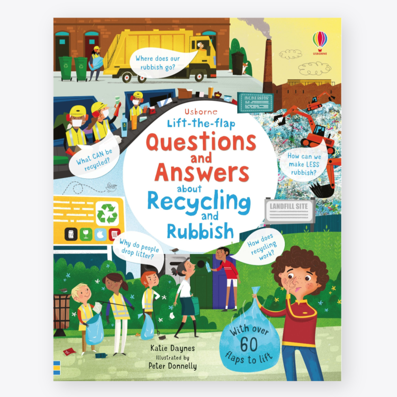 Usborne Lift-The-Flap Questions and Answers About Recycling and Rubbish