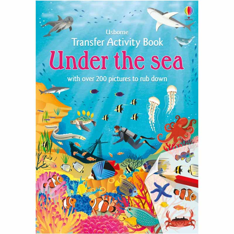 Usborne Transfer Activity Book Under The Sea