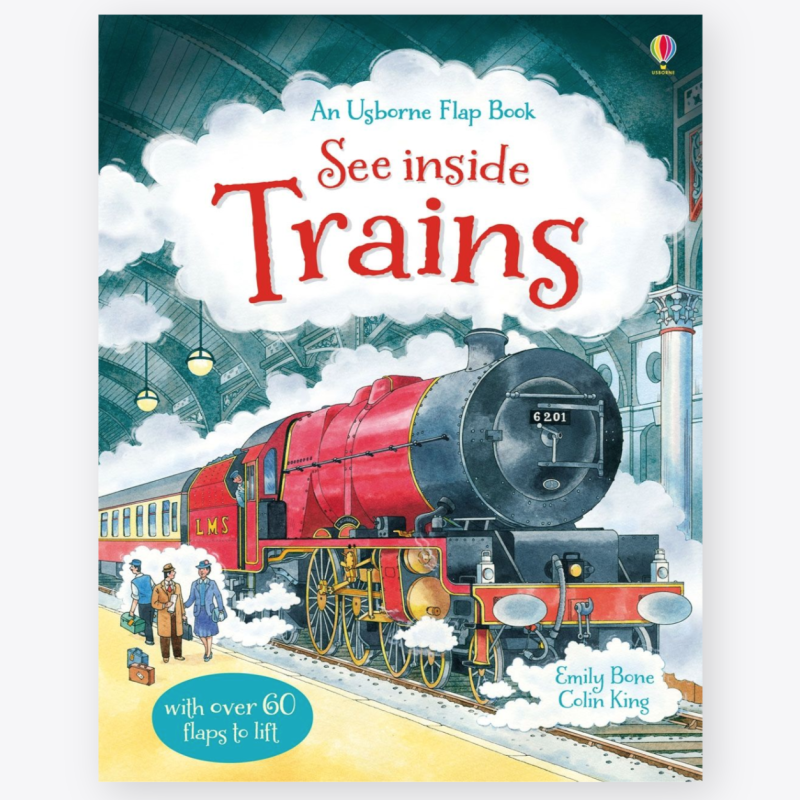 Usborne See Inside Trains (Hardback Book)