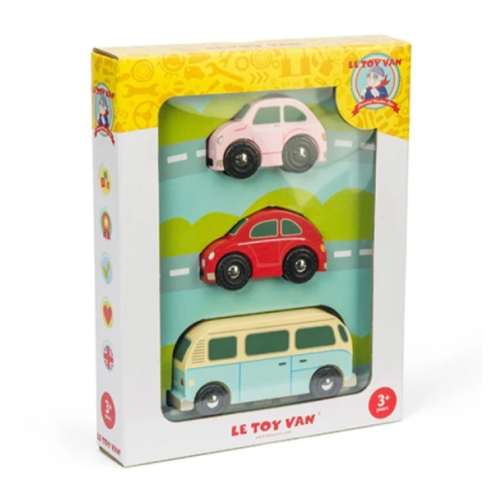 Le Toy Van Retro Metro Wooden Car Set