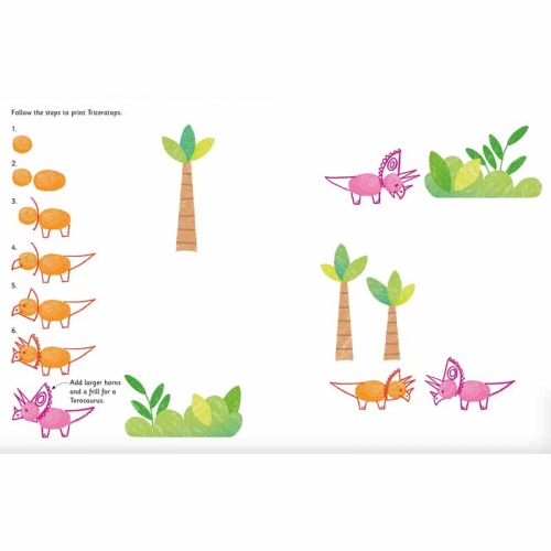 Usborne Fingerprint Activities - Dinosaurs