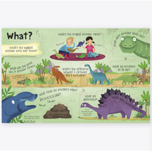Usborne Lift-The-Flap Questions and Answers About Dinosaurs